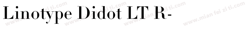 Linotype Didot LT R字体转换